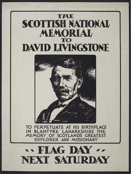 Poster for David Livingston National Memorial Flag Day