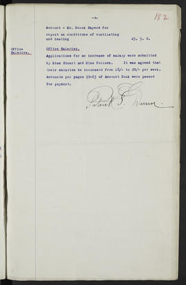Minutes, May 1909-Jun 1911 (Page 182, Version 1)