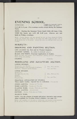 General prospectus 1919-1920 (Page 21)