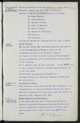 Minutes, May 1909-Jun 1911 (Page 142, Version 1)