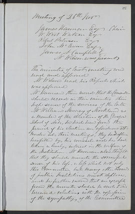 Minutes, Apr 1854-Mar 1882 (Page 25, Version 1)
