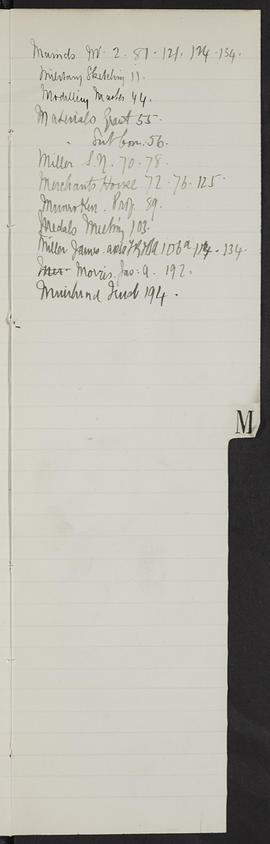 Minutes, Jun 1914-Jul 1916 (Index, Page 12, Version 1)
