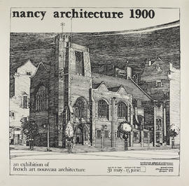 Poster for an exhibition entitled 'Nancy Architecture 1900'