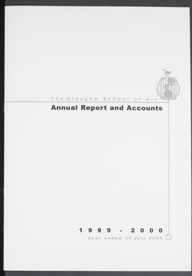 Annual Report 1999-2000 (Front cover, Version 1)
