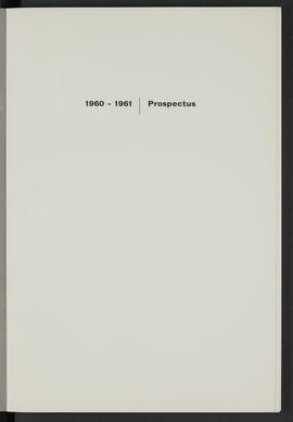 General Prospectus 1960-61 (Page 1)
