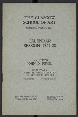 General prospectus 1927-1928 (Front cover, Version 1)