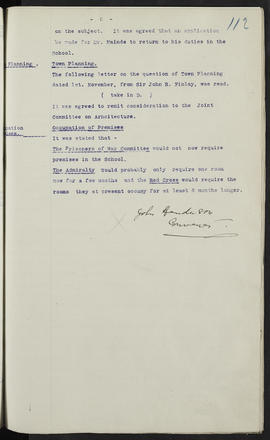 Minutes, Oct 1916-Jun 1920 (Page 112, Version 1)