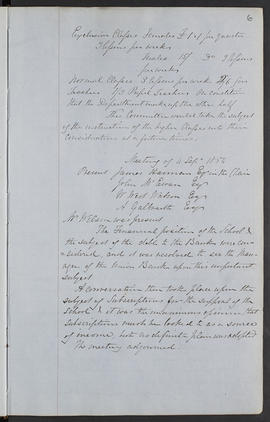 Minutes, Apr 1854-Mar 1882 (Page 6, Version 1)