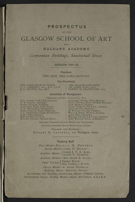General prospectus 1891-1892 (cover only) (Page 1)