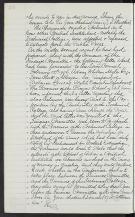 Minutes, Aug 1901-Jun 1907 (Page 276)