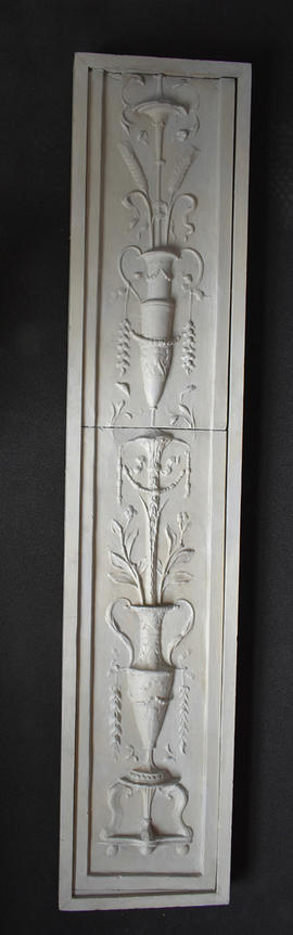 Plaster cast of relief panel with vases (Version 2)