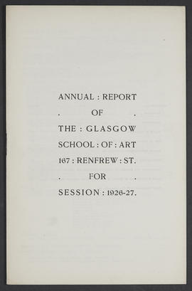 Annual Report 1926-27 (Page 1)