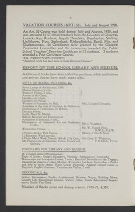 Annual Report 1920-21 (Page 8)