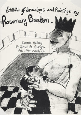 Poster for 'Exhibition of drawings and paintings by Rosemary Beaton', Glasgow