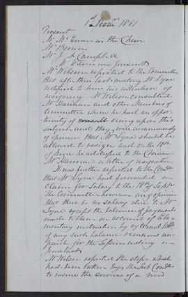 Minutes, Apr 1854-Mar 1882 (Page 33, Version 2)