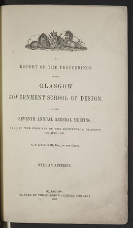 Annual Report 1851-52 (Page 1)