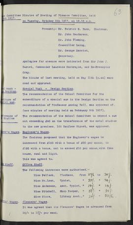 Minutes, Oct 1916-Jun 1920 (Page 63, Version 1)