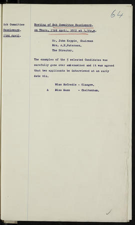 Minutes, Jan 1930-Aug 1931 (Page 64, Version 1)