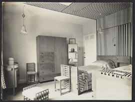 Striped bedroom