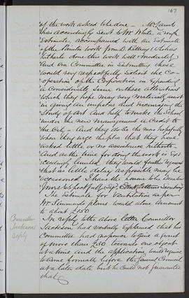 Minutes, Apr 1854-Mar 1882 (Page 167, Version 1)