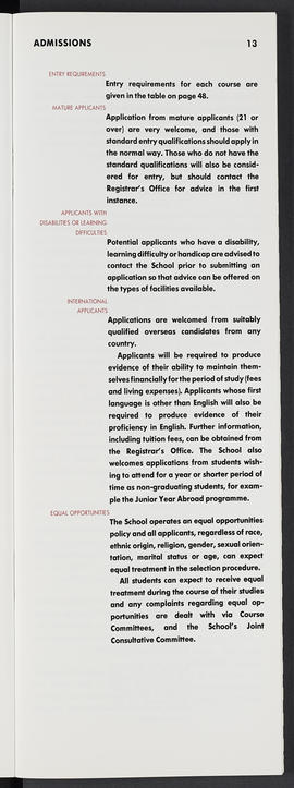General prospectus 1994-1995 (Page 13)