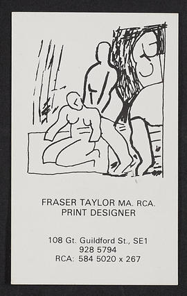 Fraser Taylor business card