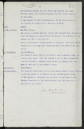 Minutes, Aug 1911-Mar 1913 (Page 215, Version 1)