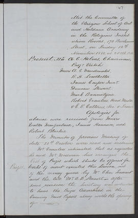 Minutes, Apr 1854-Mar 1882 (Page 147, Version 1)