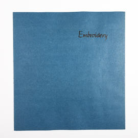 'Embroidery' fold-out booklet (Version 1)