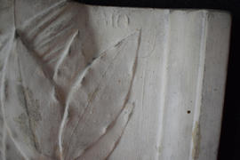 Plaster cast of portion of a column with leaves (Version 3)