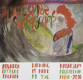 Poster for a film screening of avant-garde short films