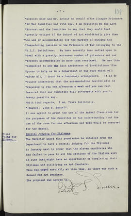 Minutes, Oct 1916-Jun 1920 (Page 109, Version 1)