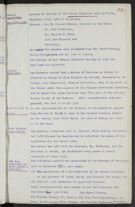 Minutes, May 1909-Jun 1911 (Page 32, Version 1)