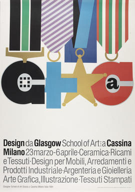 Poster for an exhibition 'Scozia a Cassina Milano'