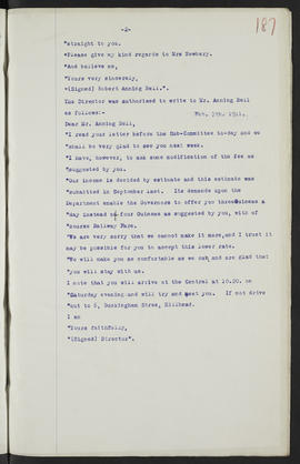 Minutes, May 1909-Jun 1911 (Page 187, Version 1)