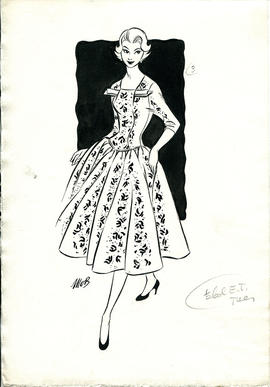 Fashion Illustrations and associated Press Cuttings by Margaret Oliver Brown (Part 8)