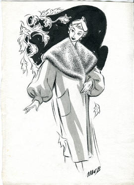 Fashion Illustrations and associated Press Cuttings by Margaret Oliver Brown (Part 7)