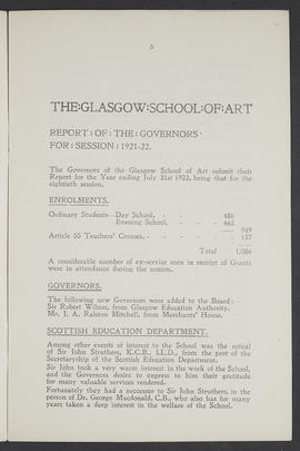 Annual Report 1921-22 (Page 5)