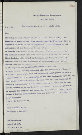 Minutes, May 1909-Jun 1911 (Page 240, Version 1)