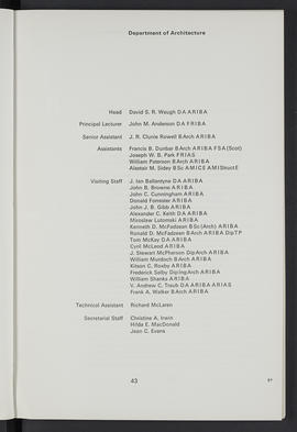 General prospectus 1970-1971 (Page 43)