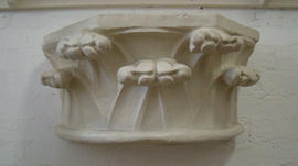 Plaster cast of Gothic capital (Version 1)