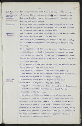 Minutes, May 1909-Jun 1911 (Page 10, Version 1)