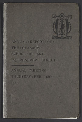 Annual Report 1899 - 1900 (Front cover, Version 1)