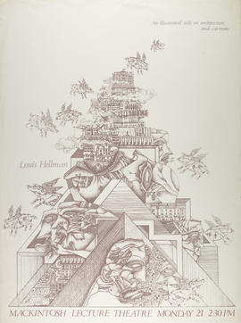 Poster for a lecture by Louis Hellman