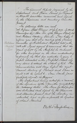 Minutes, Apr 1854-Mar 1882 (Page 142, Version 1)