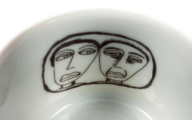We are Happy cup and saucer (Version 3)