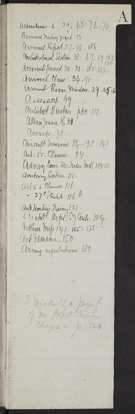Minutes, Jun 1914-Jul 1916 (Index, Page 1, Version 1)