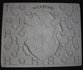 Plaster cast of armorial panel (Version 2)