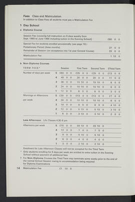 General prospectus 1965-1966 (Page 14)