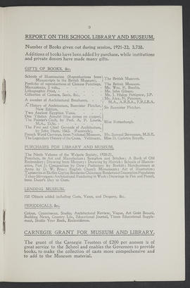 Annual Report 1921-22 (Page 9)